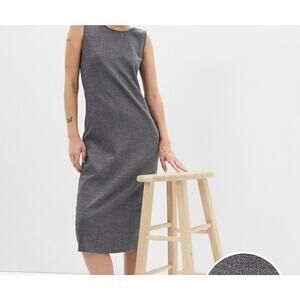 GAP Sleeveless Maxi Dress Low Back W/Metallic Sparkles Gray Womens XL NWT Party